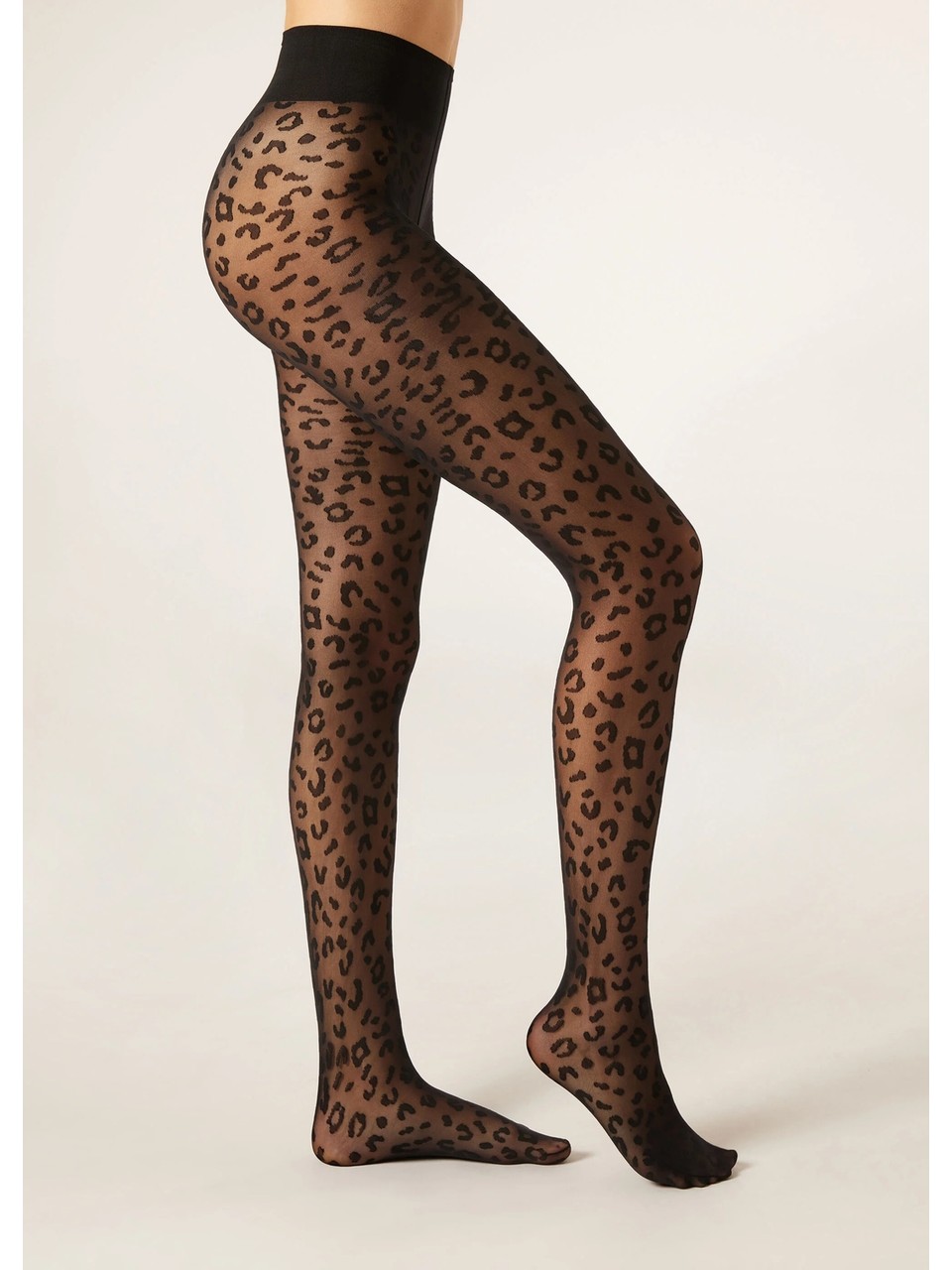 Calzedonia Leopar Desenli Ince Külotlu Çorap