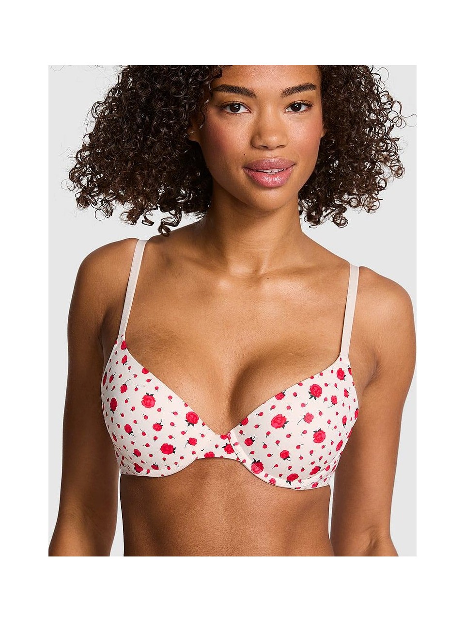 Pink Wear Everywhere Wear Everywhere Push-Up Sütyen - Gül Desenli